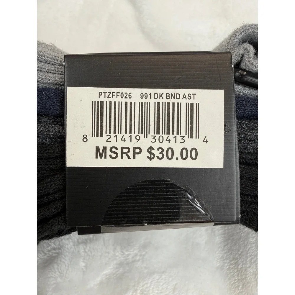 Perry Ellis Portfolio Mens 5 Pack Dress Socks Black Grey Navy Blue New Sz 7-12